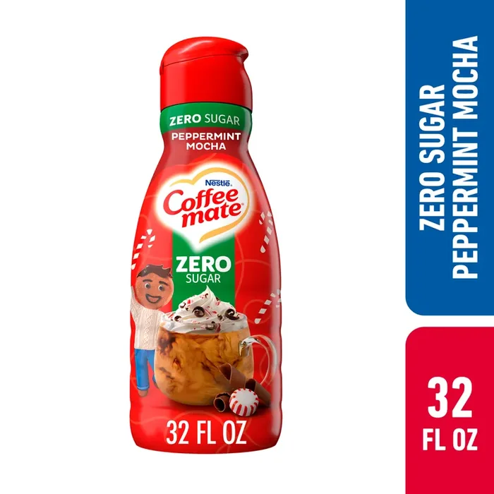 Coffee mate Zero Sugar Peppermint Mocha Flavored Liquid Coffee Creamer
