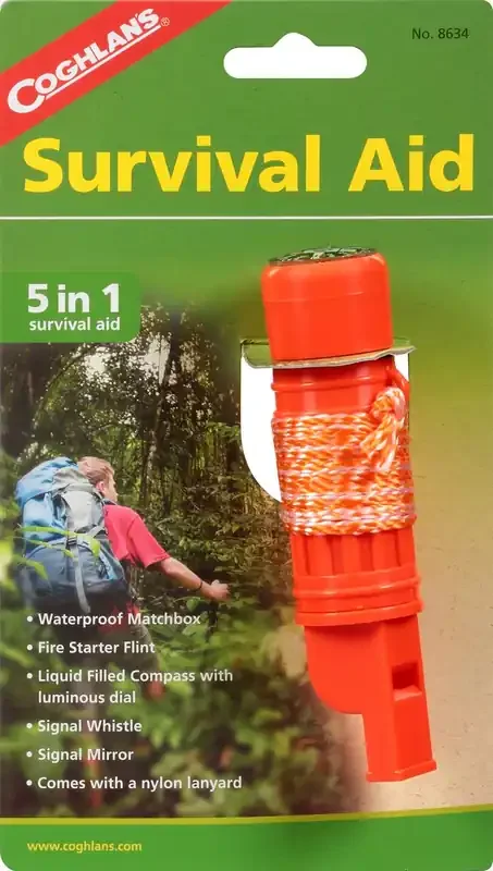 Coghlan‘s 5-In-1 Survival Aid – Orange