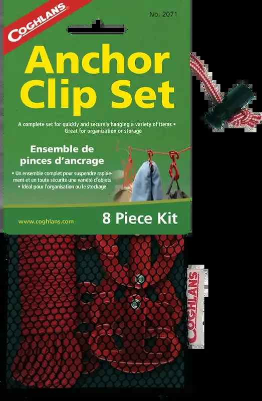 Coghlan‘s Anchor Clip Set – Red