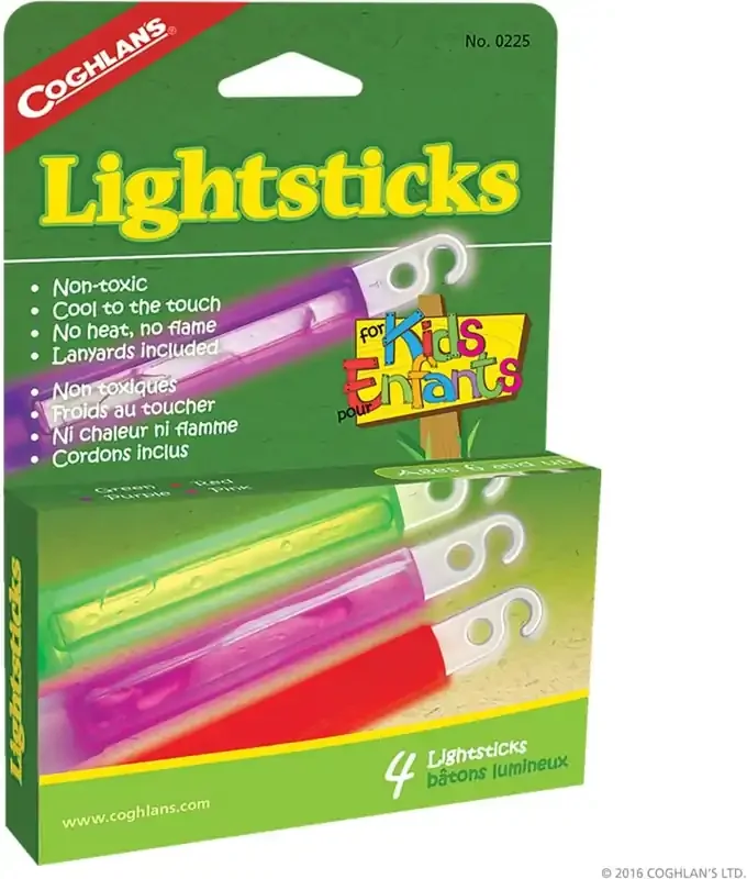 Coghlan‘s Lightsticks For Kids – 4 Pk