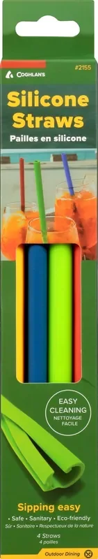 Coghlan‘s Silicone Straws 4 ea
