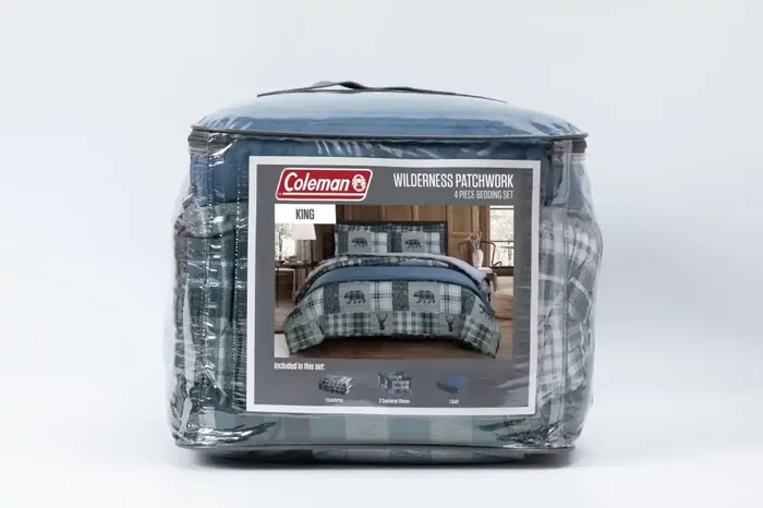 Coleman Bedding Comforter Set King – 4 Pack Wilderness Patchwork