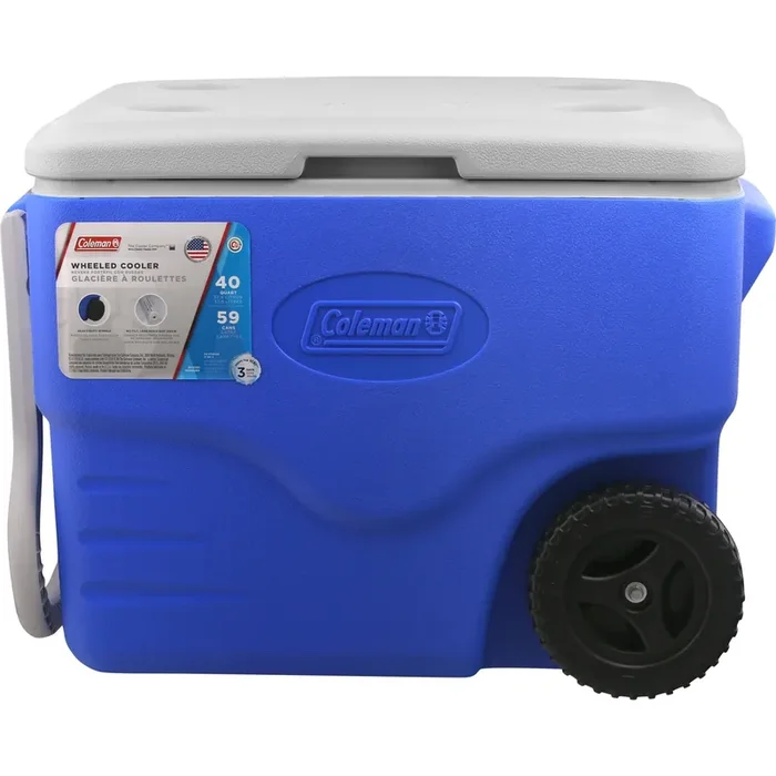 Coleman Wheeled Chest Blue Cooler – Ea
