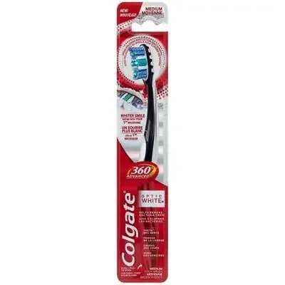 Colgate 360 Optic White Advanced Medium Manual Toothbrush