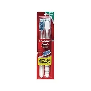 Colgate 360 Optic White Toothbrush Value Pack, Soft