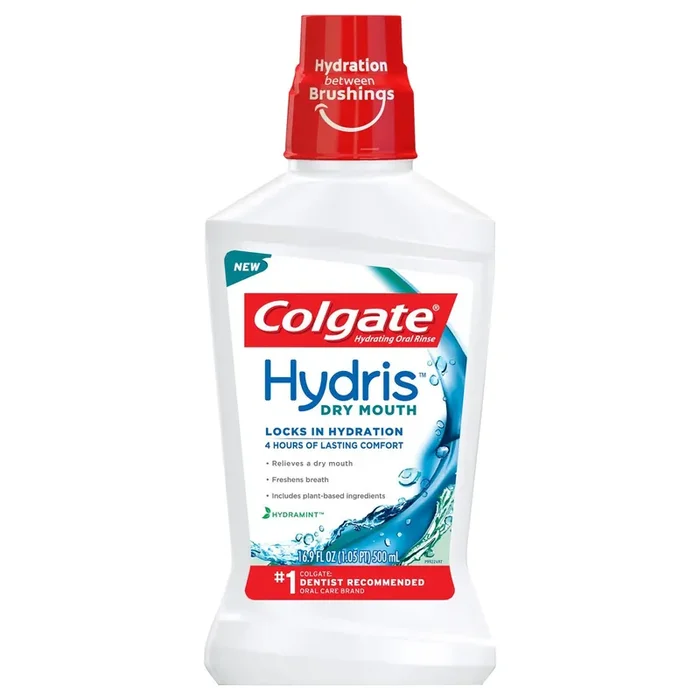 Colgate Hydris Hydrating Dry Mouth Hydramint Oral Rinse 16.9 fl oz Bottle