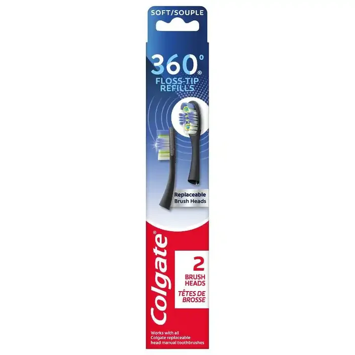 Colgate Keep Manual Toothbrush – Deep Clean Replaceable Brush Head Refills – 2ct