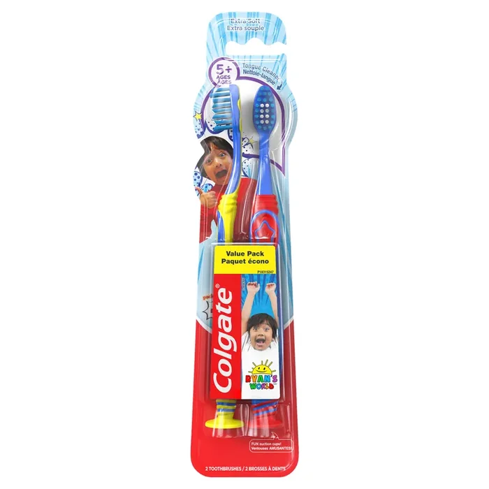 Colgate Kids Ryan‘s World Extra Soft Toothbrushes Pack