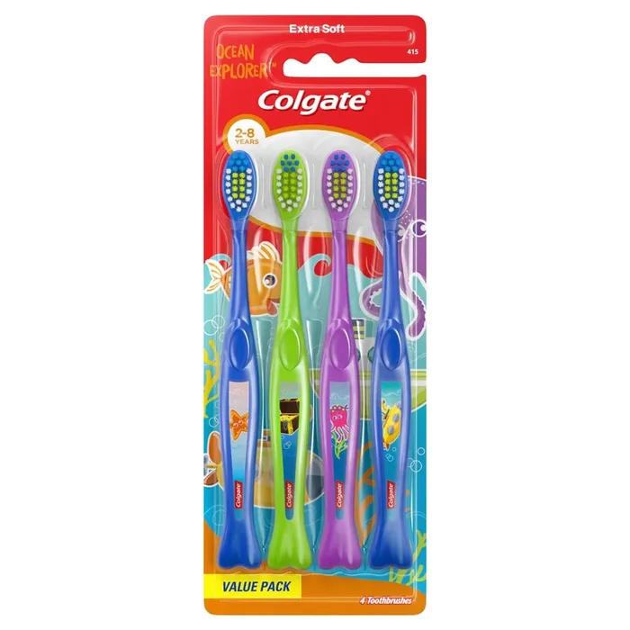 Colgate Kids‘ Toothbrush Value Pack – Extra Soft – Ocean Explorer – 4ct