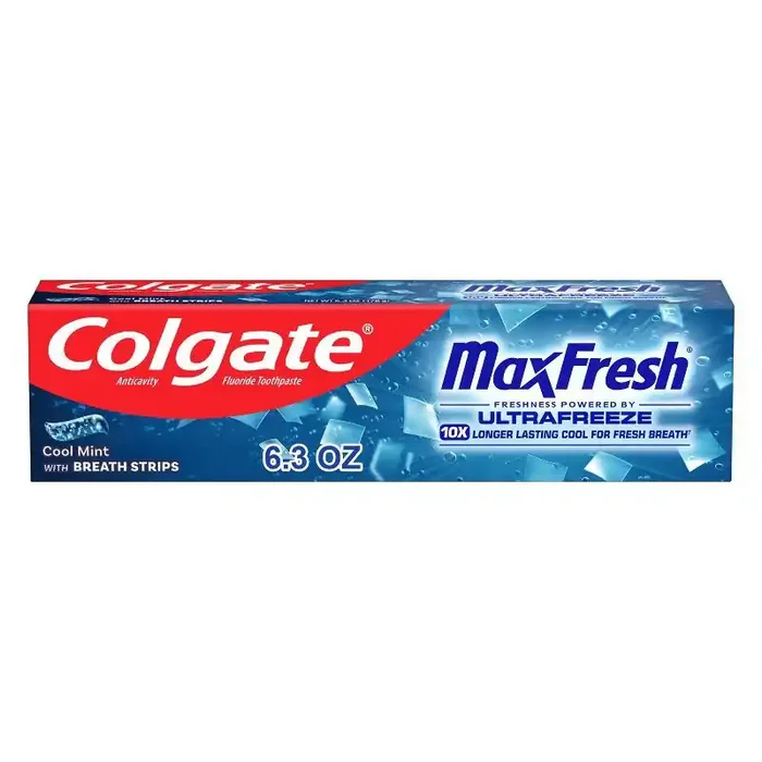Colgate Max Fresh Toothpaste with Mini Breath Strips Cool Mint – 6.3oz