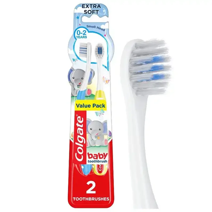 Colgate My First Baby and Toddler Toothbrush Extra Soft – 2ct