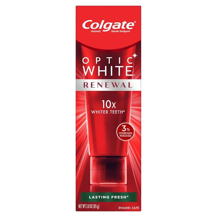 Colgate Optic White Renewal Lasting Fresh Anticavity Fluoride Toothpaste 3.0 oz