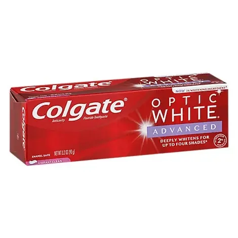 Colgate Optic White Toothpaste Anticavity Fluoride Luminous Mint