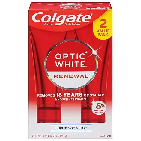 Colgate Optic White Toothpaste Renewal High Impact 6 Oz – 2-3 OZ