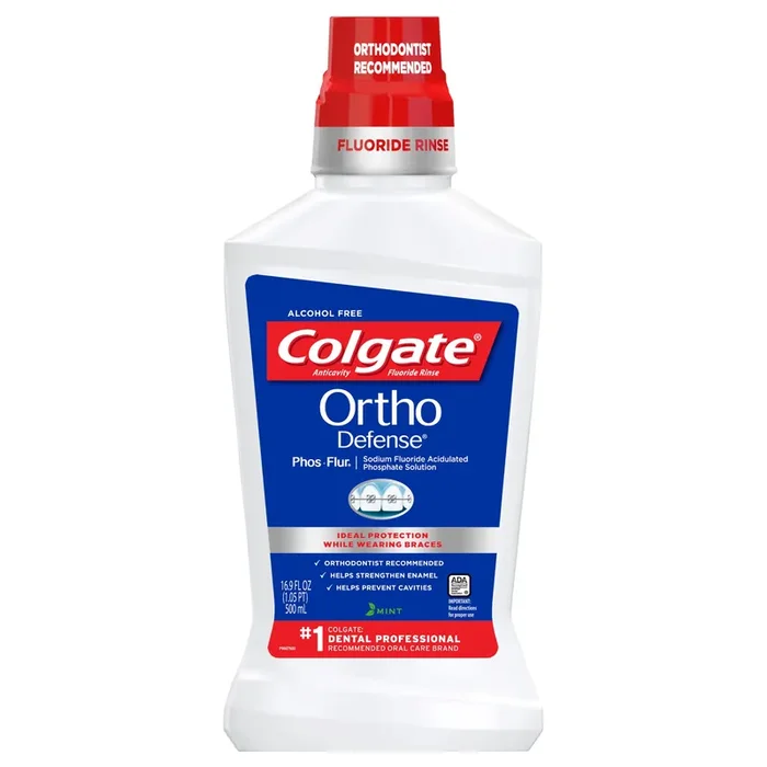 Colgate Phos-Flur Ortho Defense Anticavity Fluoride Rinse Mint