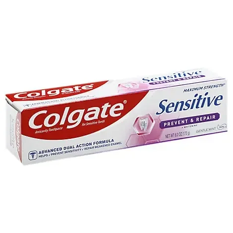 Colgate Sensitive Toothpaste Maximum Strength Prevent & Repair Gentle Mint Paste