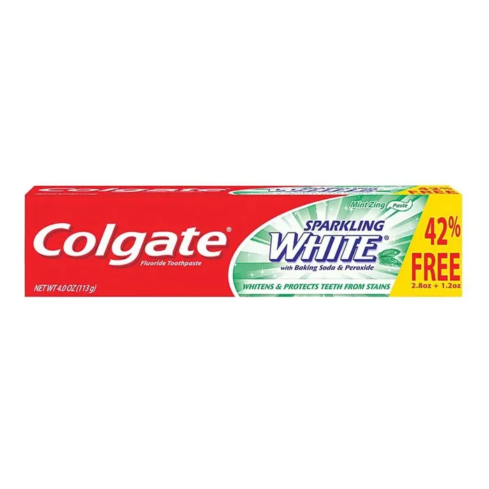 Colgate Sparkling White Mint Zing Fluoride Toothpaste