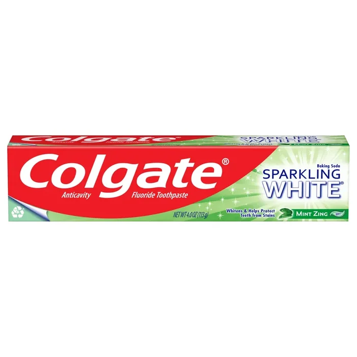 Colgate Sparkling White Whitening Toothpaste, Mint Zing – 4.0 Ounce
