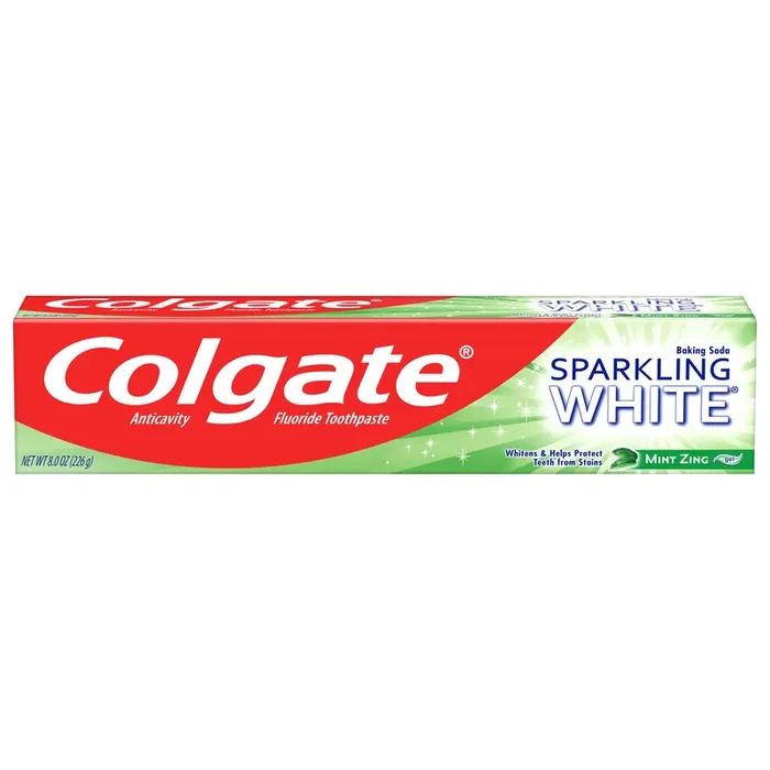 Colgate Sparkling White Whitening Toothpaste, Mint Zing – 8.0 Ounce