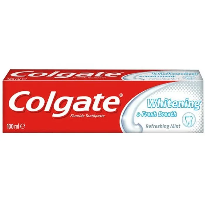 Colgate Toothpaste Whitening & Fresh Breath 100ml – Case of 12