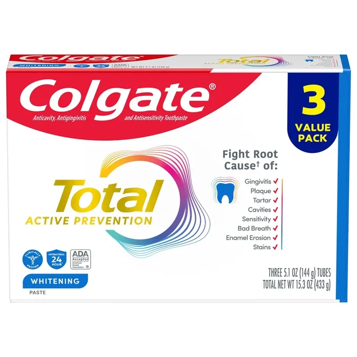 Colgate Total Whitening Toothpaste 3 Pack
