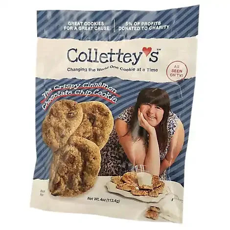 Colletteys Crispy Chocolate Chip Cinnamon Cookies – 4 Oz