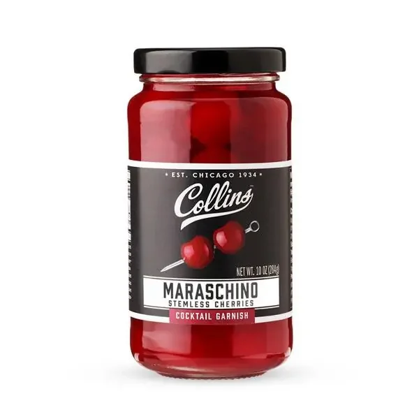 Collins Maraschino Stemless Cherries Cocktail Garnish