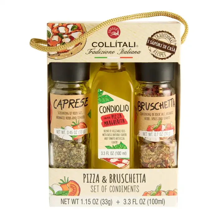 Collitali Pizza and Bruschetta Seasoning Gift Set 3 Pack