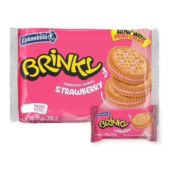 Colombina Brinky Strawberry Cookies 13.97 Ounce