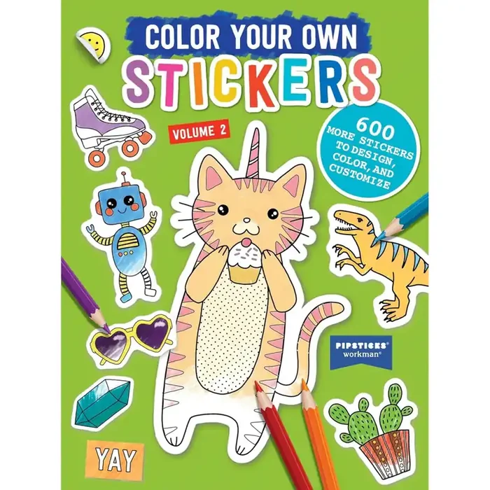 Color Your Own Stickers Volume 2 By Pipsticks+Workman