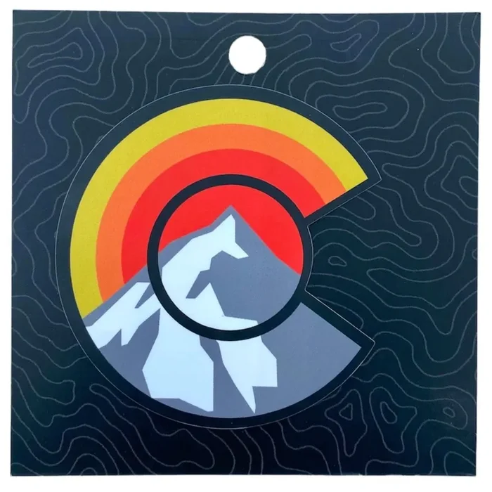 Colorado Mountain Elevation Sticker