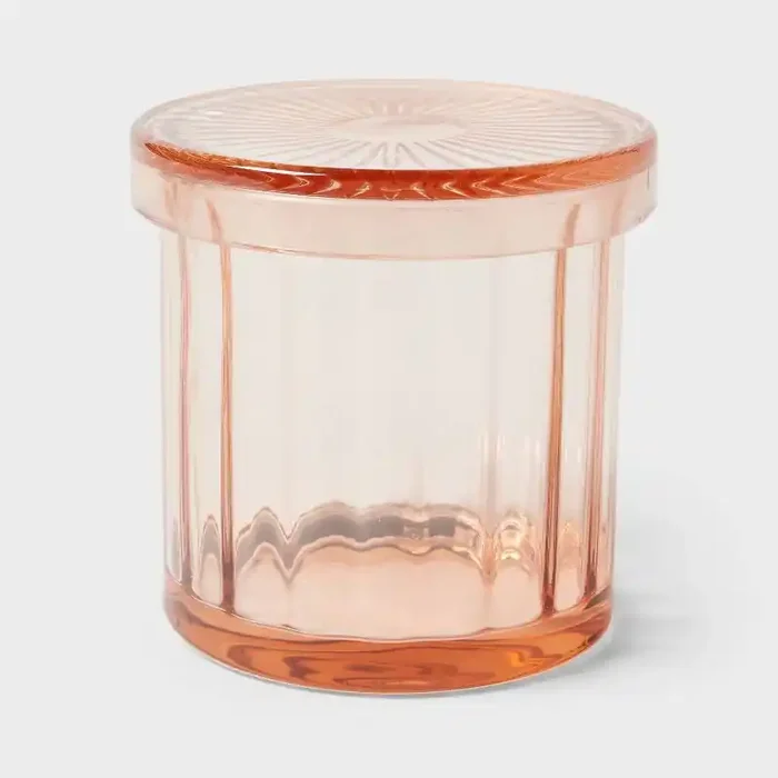 Colored Glass Bath Canister Pink – Threshold™