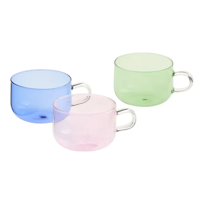 Colored Glass Retro Espresso Cup