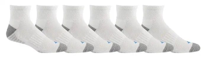 Columbia Men‘s Large Quarter Socks – White