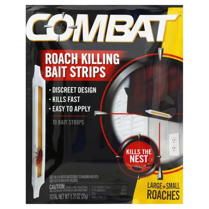 Combat Roach Killing Bait Strips for Large and Small Roaches