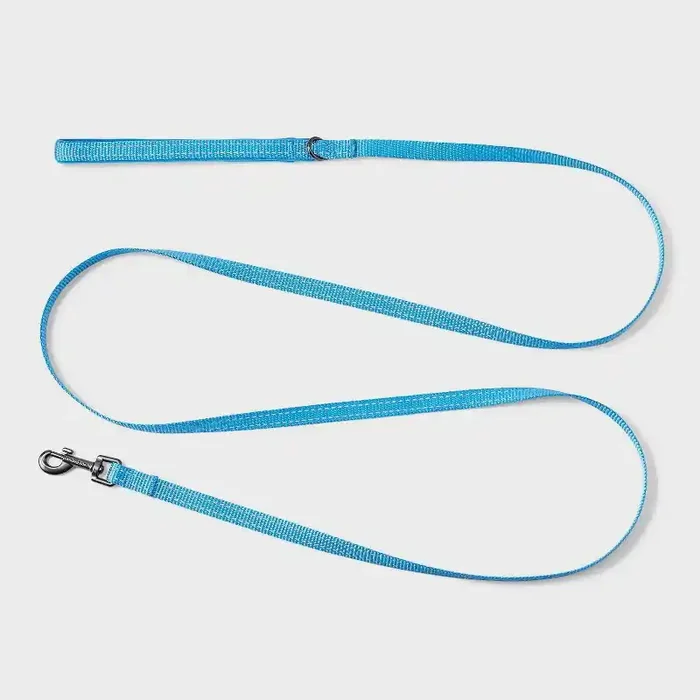 Comfort and Reflective Dog Leash – Blue – XS/S – Boots & Barkley™