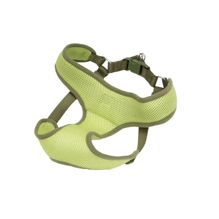 Comfort Soft Wrap Adjustable Dog Harness, Lime, Medium – 3/4″ x 22″-28″ 19-50 lb