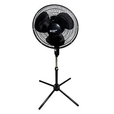Comfort Zone Oscillating 16 In Pedestal Fan