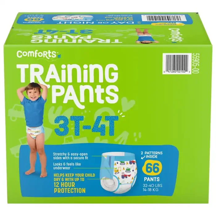 Comforts Boy Training Pants Size 3T-4T (32-40 Lbs)