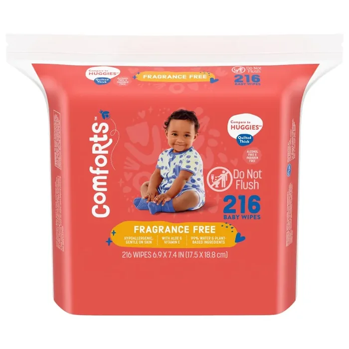 Comforts Fragrance-Free Baby Wipes