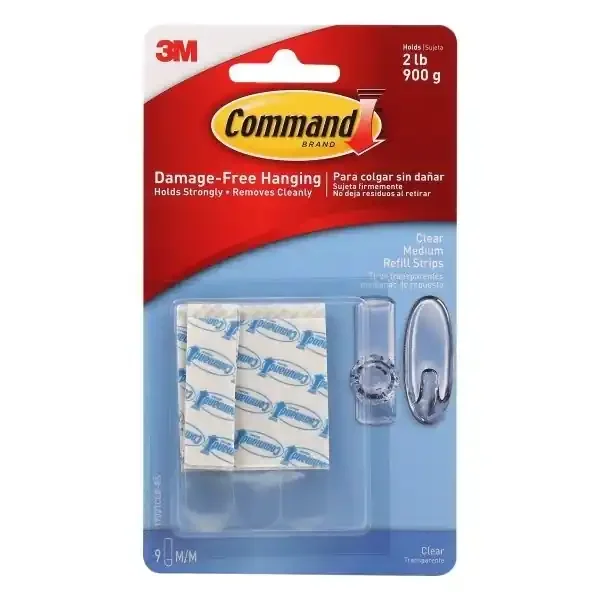 Command Clear Medium Refill Strip