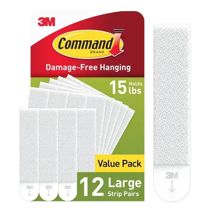 Command Damage-Free Hanging Large Picture Hanging Strips 12 Pairs