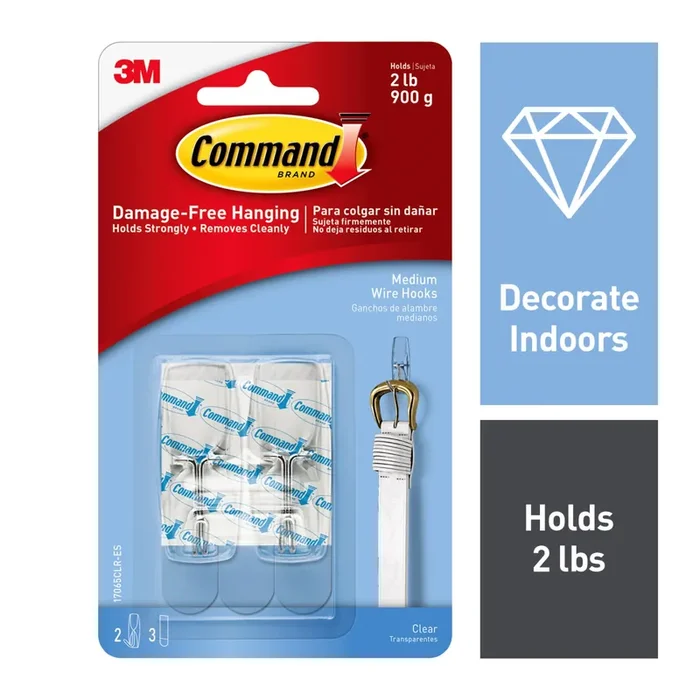 Command Medium 2 -Pack Adhesive Wire hook ( 2-lb Capacity)
