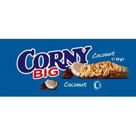 CORNY-Müsliriegel mit Milchschokolade und Kokosnuss, 50 g, 24 Stück