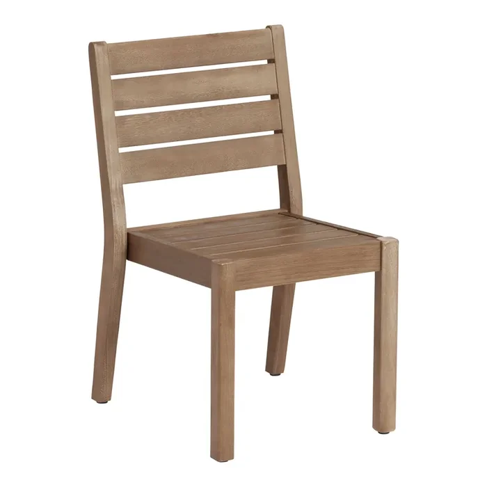 Corsica Light Brown Eucalyptus Outdoor Dining Chair