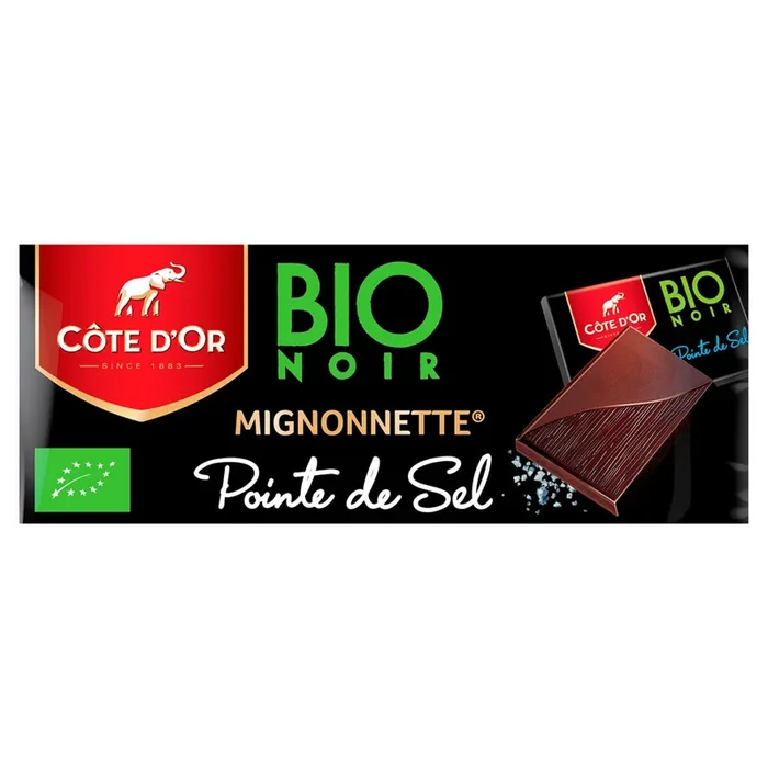 Cote d’Or Organic dark chocolate salt tablet