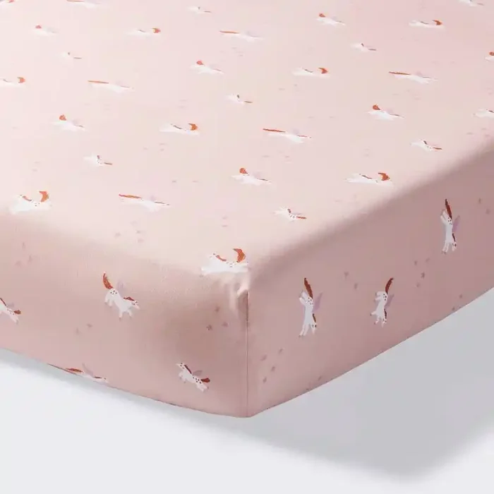 Cotton Fitted Crib Sheet – Unicorn – Cloud Island™