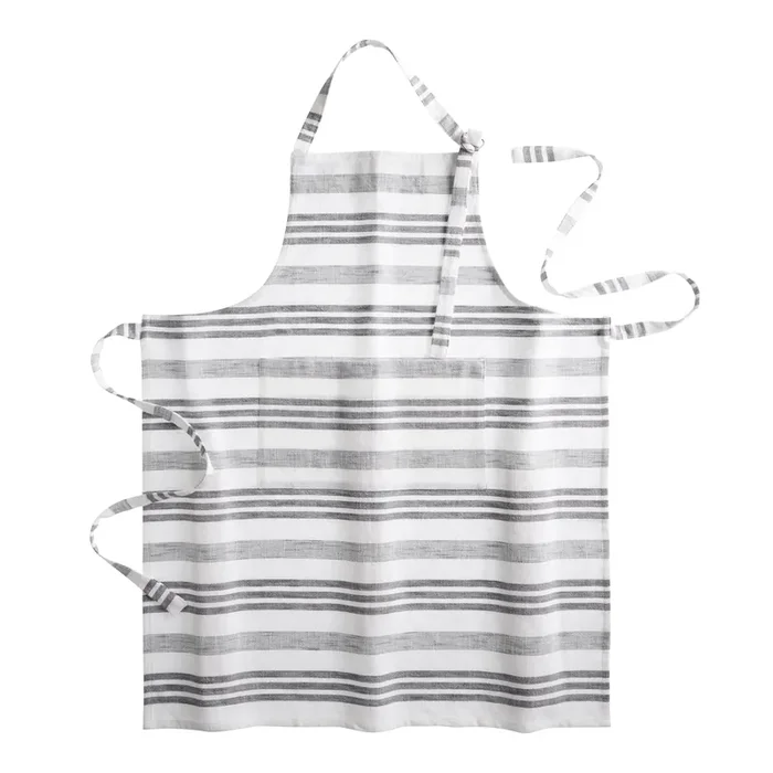 Cotton Slub Striped Apron