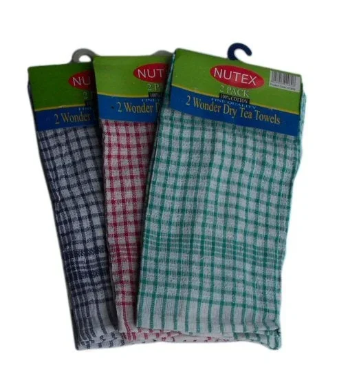 Cotton Wonder Dry Tea Towels 2 Pack