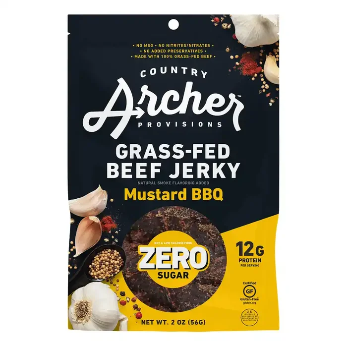 Country Archer Zero Sugar Mustard BBQ Beef Jerky
